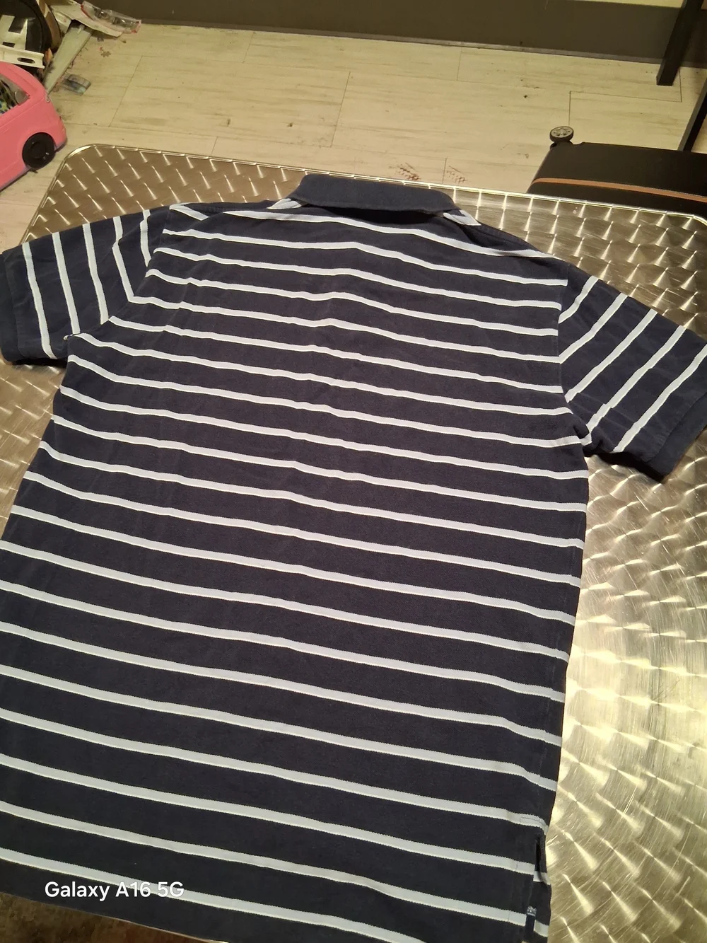 Polo by Ralph Lauren Navy and White Striped Men’s Polo